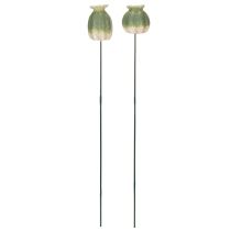 Artikel Mohnkapsel Deko Stab für saisonale Garten Eleganz oder Balkon Highlights 41cm 4St