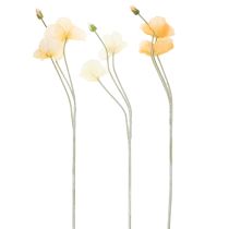 Artikel Kunstblume Mohnblüte für Hochzeitsdeko und Gestaltung 95cm 3St