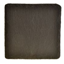 Artikel Natürliche Schieferplatte eckig Untersetzer Schwarz 10×10cm 6St