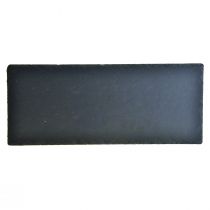 Artikel Natürliche Schieferplatte rechteckig Steintablett Schwarz 30×12,5cm 4St