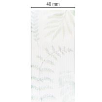 Artikel Organzaband Chiffonband Blätterzweige Grün 40mm 15m