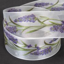 Artikel Organzaband Chiffonband Dekoband Lavendel 40mm 20m