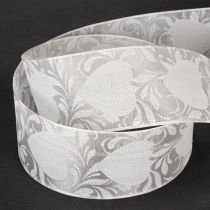 Artikel Organzaband Creme Dekoband Herzen 40mm 15m
