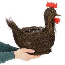 Artikel Osterdeko Pflanzkorb Reben Deko Huhn zum Bepflanzen 36cm
