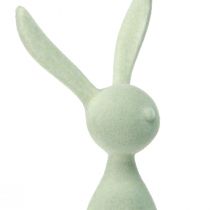 Artikel Osterhasen Deko Hasen sitzend beflockt Grün Braun 36cm 3 St