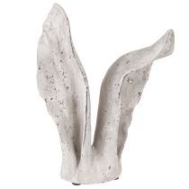 Oster-Deko-Stecker Osterhase Langohr – 2 Stück, Metall Hellgrau-weiß Shabby, Ca. 45 Cm + 20 Cm Stab