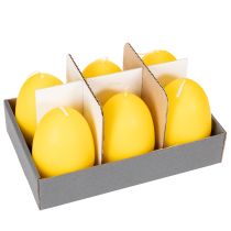 Artikel Osterei Kerze für Osterdekoration im Wohnzimmer ansprechend und perfekt für Ostern 9cm 20h 6St