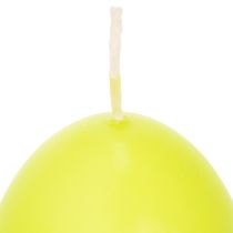 Artikel Osterkerzen Eiform, Eierkerzen Ostern Limette 9cm 20h 6St