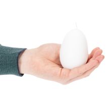 Artikel Osterkerzen Ei Form Eierkerzen Besondere Kerzen für Ostern Weiß 9cm 6St