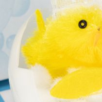 Artikel Osterküken Deko Chenilleküken in der Badewanne Gelb 9cm