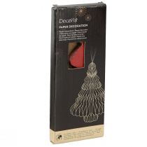 Artikel Papier Tannenbaum Bordeaux Weihnachtsanhänger H20cm