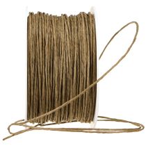 Artikel Papierdraht Basteldraht Draht umwickelt Braun Ø2mm 100m