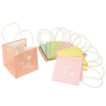 Artikel Geschenktüte mit Aufdruck Eine Tüte Glück für liebevolle Geschenkideen 12cm 12St