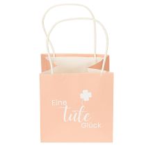 Artikel Geschenktüte mit Aufdruck Eine Tüte Glück für liebevolle Geschenkideen 12cm 12St