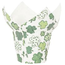 Artikel Übertopf mit Kleeblatt Motiv Papier Deko Neujahr 12cm 12St
