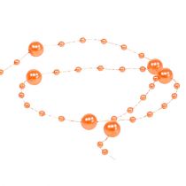 Perlenkette Orange 6mm 15m
