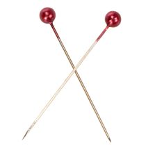 Artikel Perlkopfnadeln Rot Dekonadeln für Floristen Ø4mm 40mm 150St