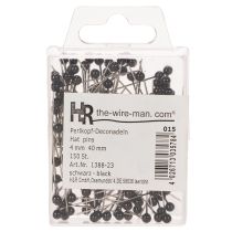 Artikel Perlkopfnadeln Schwarz Floristik Zubehör Ø4mm 40mm 150St