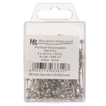 Artikel Perlkopfnadeln Floristik Dekoration Silber Ø4mm 40mm 150St