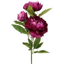 Paeonie pink rosa rose Päonie Seidenblume künstlich 56cm Pfingstrose 
