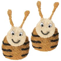 Artikel Bienenfigur aus Naturmaterialien mit süßem Design für Kinderzimmer 24cm 2St
