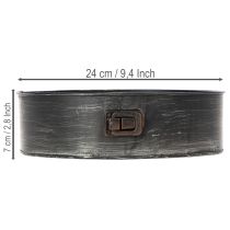 Artikel Pflanzgefäß, Deko-Backform, Springform zum Bepflanzen, Metalldeko Ø24cm H7,5cm