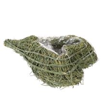 Artikel Pflanzherz aus Naturmaterial mit Folieneinsatz 22cm 2St