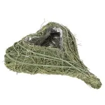 Artikel Pflanzherz aus Naturmaterial für Floristik mit Folie 25cm