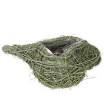 Artikel Pflanzherz aus Naturmaterial für Floristik mit Folie 25cm