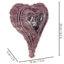 Artikel Pflanzherz mit Folie Dekoration zum Bepflanzen 24cm