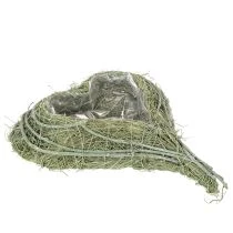 Artikel Herzschale aus Naturgras mit Folie zum Bepflanzen 38cm