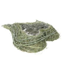 Artikel Herzschale aus Naturgras mit Folie zum Bepflanzen 38cm