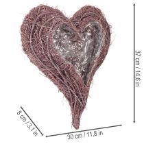 Artikel Herz Schale aus Zweigen mit Folieneinsatz 37cm
