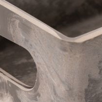 Artikel Tablett rechteckig kompakt Vielseitig einsetzbar Deko und Bepflanzen 23cm
