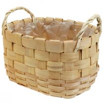 Artikel Pflanzkorb Übertopf mit Henkeln Natur 22/27/33cm 3er-Set