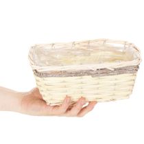 Artikel Pflanzkorb rechteckig mit Folie Dekokorb Pflanzgefäß 25cm 4St