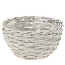 Artikel Pflanzkorb Weidenkorb Set Weißgrau Shabby Chic Dekoration 3er