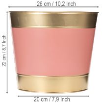 Artikel Pflanzkübel Blumentopf Metall Übertopf Ø26cm H22cm 4St