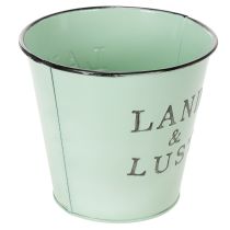 Artikel Pflanzkübel Mint Deko Übertopf Metall Blumentopf klein Ø14×H13cm