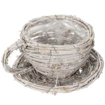 Artikel Teetasse Naturmaterial mit rustikalem Charme für exklusive Indoor Dekoration 13cm