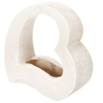 Artikel Herz Deko zum Bepflanzen und für Gestecke offen Moderne Herzform 19cm