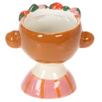 Artikel Gesicht Blumentopf Mädchen mit Erdbeeren schlafend Dekoration Wohnzimmer Frühling 13cm