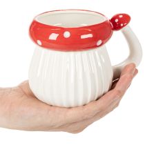 Artikel Tasse Keramik Fliegenpilz Design für Dekoration 10cm