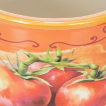 Artikel Tomaten Pflanztopf Set Keramik Dekorative Blumentöpfe für Küche und Retro Deko 14cm 3er-Set