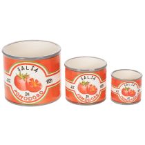 Artikel Dekorative Pflanzgefäße Keramik Tomaten Design für stilvolle Akzente Zuhause 14cm 3er-Set