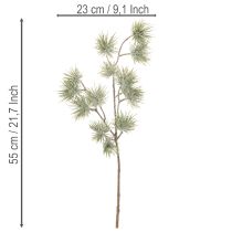 Artikel Künstlicher Tannenzweig großer Nadelzweig für Winterdekoration 55cm 3St
