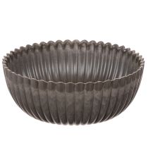 Artikel Schale geriffelt anthrazit Deko Schale rund 15cm 2St