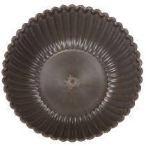 Artikel Schale geriffelt anthrazit Deko Schale rund 15cm 2St