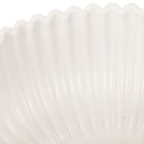 Artikel Schale rund geriffelt in Weiß für vielseitige Dekoration 15cm 2St