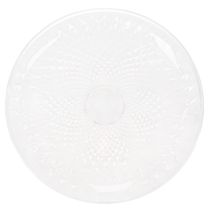 Artikel Deko Teller transparent rund Schale mit Fuß 32cm